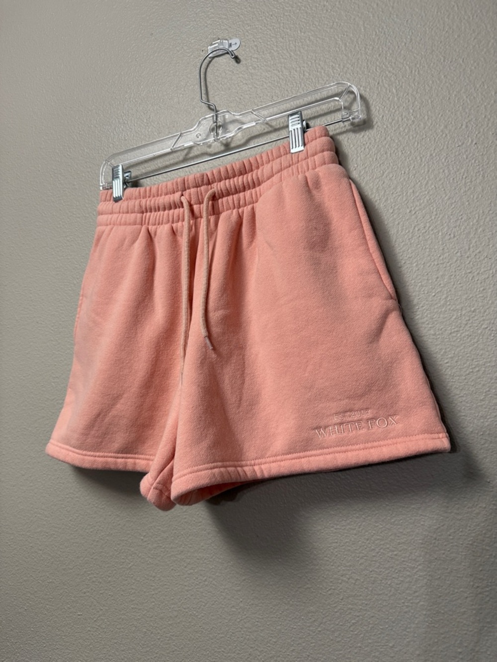 White Fox Plush Lounge Shorts